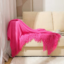 GobekUsa Knitted Nordic Sofa Blanket - Soft Wool Blend Bed End Towel for Hotel Bedroom Decor