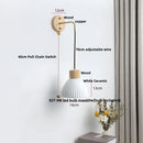 GobekUsa Ceramic LED Wall Lamp Modern Wood Decor Stair Light Fixtures