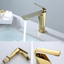 GobekUsa Gold Basin Mixer with Single Handel for Bathroom Vanity, Chrome Finish