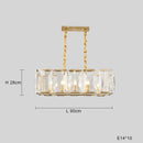 GobekUsa Black Crystal Pendant Chandelier for Home Decor Luxe Lighting