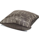 GobekUsa Brown Geometric Random Braided Square Pillow Cover - Wabi Sabi Style Collection