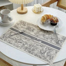 GobekUsa Cotton Linen Place Mat Set - Tableware Cushion for Kitchen Dining