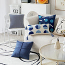 GobekUsa Luxe Blue Tufted Pillowcase Embroidered Decor for Home Sofa 45x45cm 30x50cm