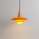 Danish Three-Layer Dish Glass Pendant Light