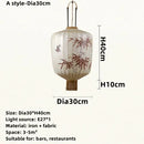 GobekUsa Bamboo Lantern Pendant: Handmade Fabric Shade for Elegant Hotel and Restaurant Lighting