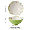 GobekUsa 7" Hand-Painted Ceramic Ramen Bowl - Large Noodle Bowl for Home & Restaurant
