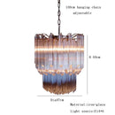 GobekUsa 2025 Pink Glass Chandelier: Classic Kitchen & Living Room Lighting