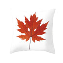 GobekUsa Autumn Maple Leaves Pillow Cases Short Plush Cushion Cover Sofa Pillowslip