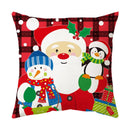 GobekUsa Christmas Sofa Pillow Cover Home Decor Throw Pillowcase Santa Claus Printed