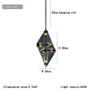 GobekUsa Angular Diamond Glass Chandelier Ceiling Light for Home Decor