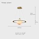 GobekUsa Children's Planet Earth Pendant Lamp: Acrylic Space Star Theme LED Hanging Light