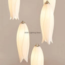 GobekUsa Elegant Tulip Staircase Chandelier: Luxury Decor Hanging LED Lamp for Lobby, Restaurant, Hotel.
