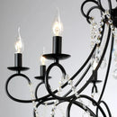 GobekUsa Iron Crystal Chandelier: Modern Industrial Luxury for Home Lighting