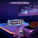 GobekUsa Cyberpunk Pixel Art Clock with Smart WiFi Control and RGB LED Display
