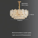 GobekUsa Gold Glass Dining Table Lamp | Modern Round Crystal Hanging Pendant Lights