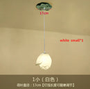 GobekUsa Lotus Glass Pendant Lamp: Elegant Pink Lotus Lighting for Home Decor