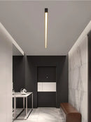 GobekUsa Black Linear LED Ceiling Lamp for Living Room, Aisle, Dining Room