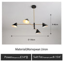 GobekUsa Cone Pendant Light: Minimalist Art Chandelier for Home Living Dining Room