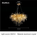 GobekUsa Crystal Ceiling Chandelier: Modern Luxury for Living, Dining, Bedroom, Hotel, Hall, Home Decor