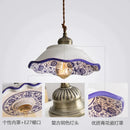 GobekUsa Chinese Style Porcelain Hanging Lamp for Clothing Store & Bedroom