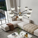 GobekUsa Crystal Chandelier Modern Luxury Light for Living Hall Dining Bedroom