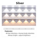 GobekUsa LED Cabinet Lights Motion Sensor USB Rechargeable Wireless Kitchen Lamp