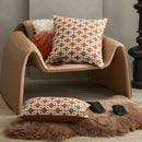 GobekUsa Brown Coffee Geometric Jacquard Cushion Cover: High Precision & Light Luxury Modern Pillow Case for Home Decor