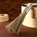 GobekUsa Bamboo Kitchen Pot Brush with Long Handle for Green Cleaning