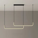 GobekUsa Black LED Pendant Chandelier for Dining Room Kitchen Bar Decor