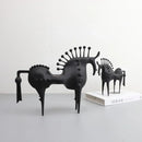 GobekUsa Abstract Horse Metal Sculpture Decorative Figurine - Home Decoration Accessory