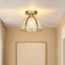 GobekUsa Glass Crystal Ceiling Light Fixture Modern Nordic Design