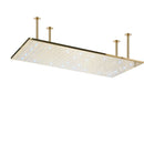 GobekUsa 16"x32" LED Rainfall Shower Head - Color Changing Luxury Square Design
