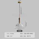 GobekUsa French Ins Walnut Brass Glass Pendant Lights LED E27 for Kitchen Island Restaurant
