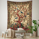 GobekUsa Flying Bird Tree of Life Tapestry Wall Hanging: Bohemian Abstract Hippie Decor