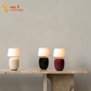 GobekUsa Black/White/Red Ceramics Table Lamp, Touch Switch USB Charging, Atmosphere Desk Light
