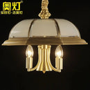 GobekUsa Iron Bronze Pendant Light Glass Retro Modern Living Room Lamp