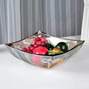 GobekUsa Large Crystal Glass Fruit Plate | Elegant Home Luxury Decor Ornaments