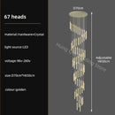 GobekUsa Crystal Chandelier: Modern Luxury Pendant Lighting for Home Decor