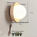 GobekUsa LED Wall Lamp Pull Chain Yellow Stone Modern Mirror Light