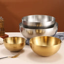 GobekUsa Stainless Steel Mixing Bowls Set for Soup Salad Noodle Ramen Rice