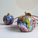 GobekUsa Apple Sculpture Resin Ornament Modern Pop Art Interior Decor Statue