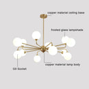 GobekUsa Copper Ceiling Chandelier for Home Decor Lighting
