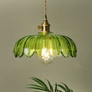 GobekUsa Green Glass LED Hanging Pendant Lights