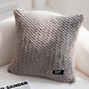 GobekUsa Geometric Texture Plush Cushion Cover - Modern Nordic Style Pillow Cases