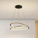 GobekUsa Kepler Round LED Chandelier for Living Room Decor White Pendant Lamp