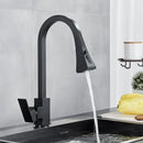 GobekUsa Gold Single Handle Kitchen Faucet: Hot and Cold Water Tap
