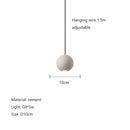 GobekUsa Cement Planet Chandelier Hanging Lamp for Dining Room & Bedroom