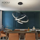 GobekUsa LED Ceiling Chandelier Round Pendant Light for Modern Home Interior Lighting