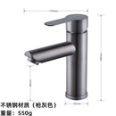 GobekUsa Black Stainless Steel Bathroom Faucet Basin Mixer for Hot and Cold Water