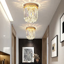 GobekUsa Elegant Crystal Ceiling Light for Entryway, Stairs, and Hallway